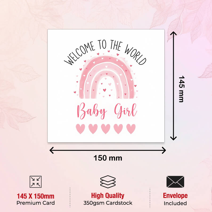 Pink Rainbow FSC card