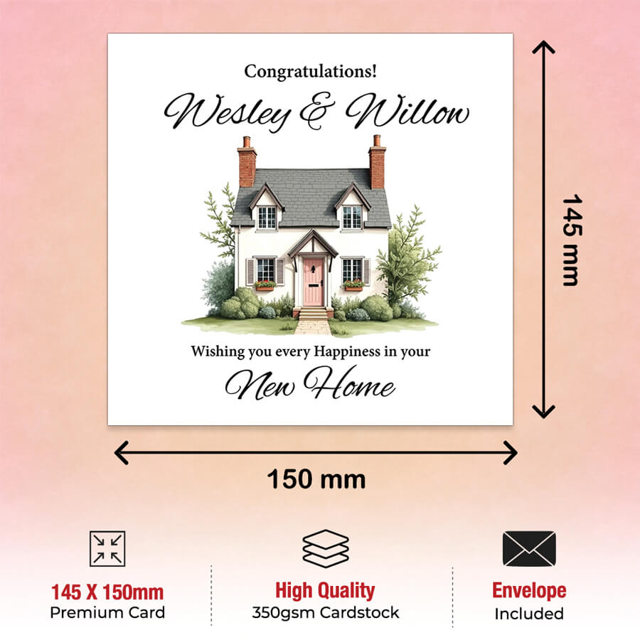 Personalised Housewarming Greeting Card