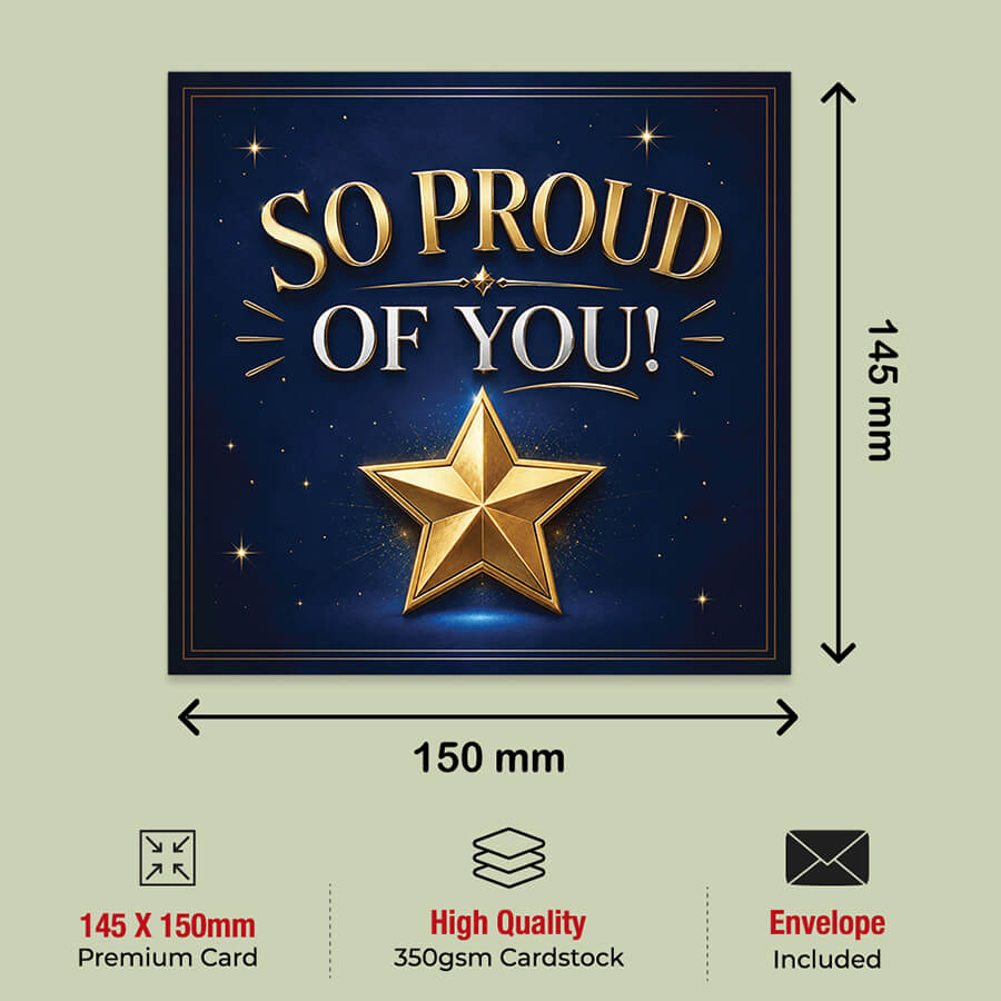 congratulations greeting card FSC certified