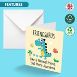 Cute Dinosaur Cards for Family