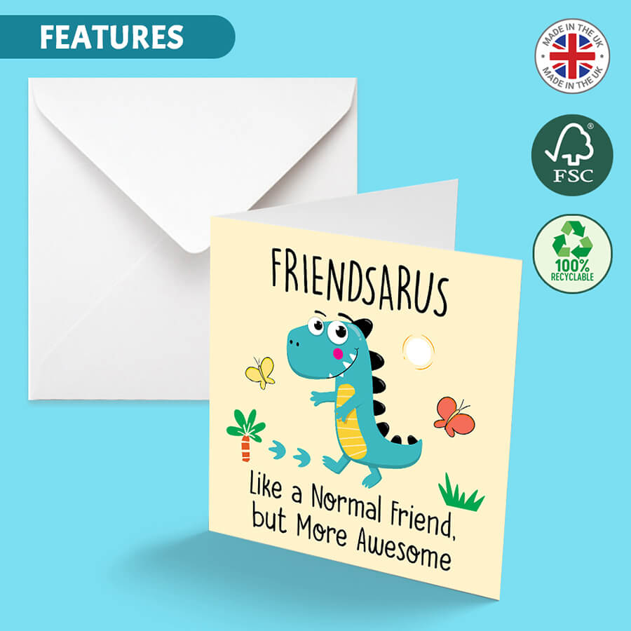 Cute Dinosaur Cards for Family