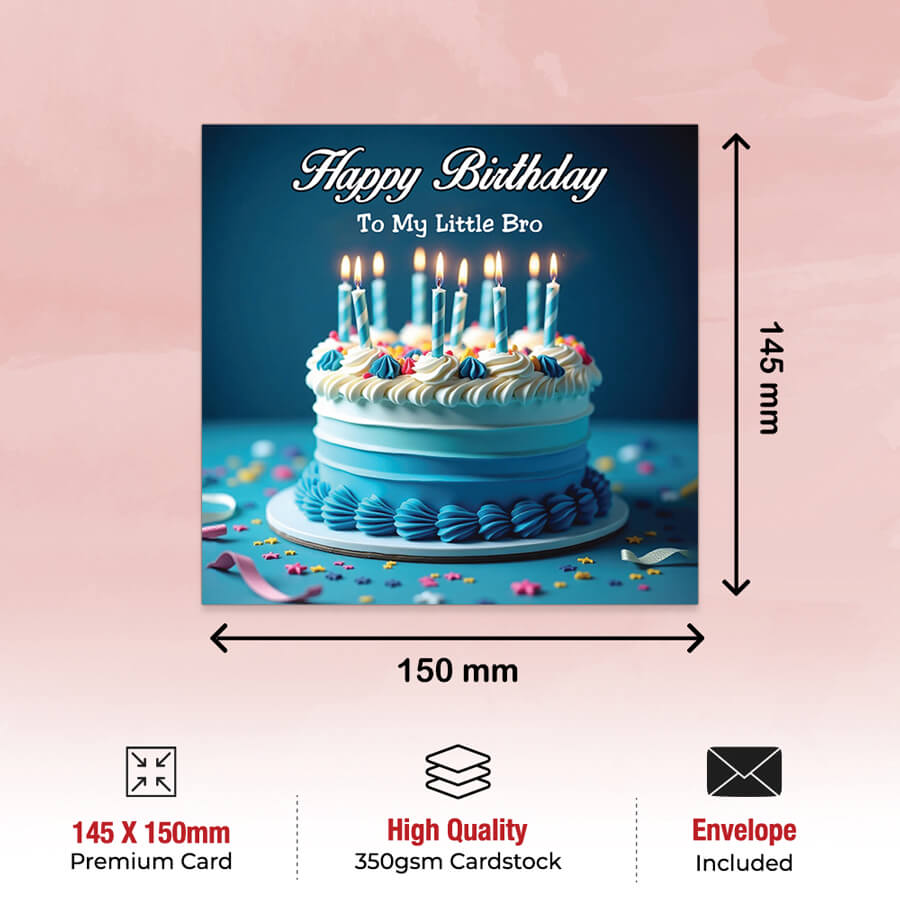 happy birthday little bro card