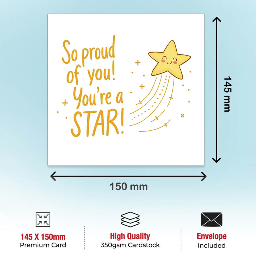 Congratulations You’re a Star Card with Envelope
