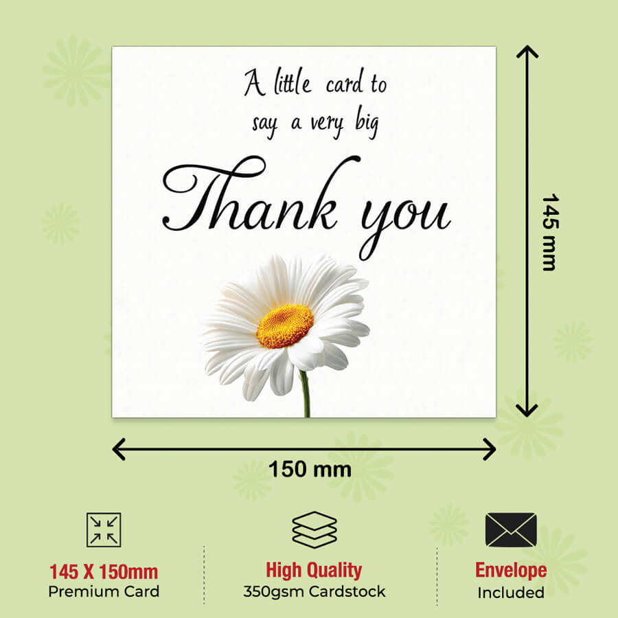 Premium teacher thank you greeting card