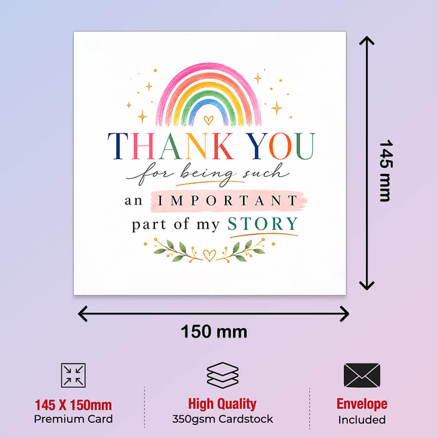 FSC Certified Teacher Thank You Card with Envelope