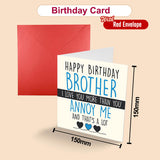 Show Your Love: Funny Brother Birthday Card