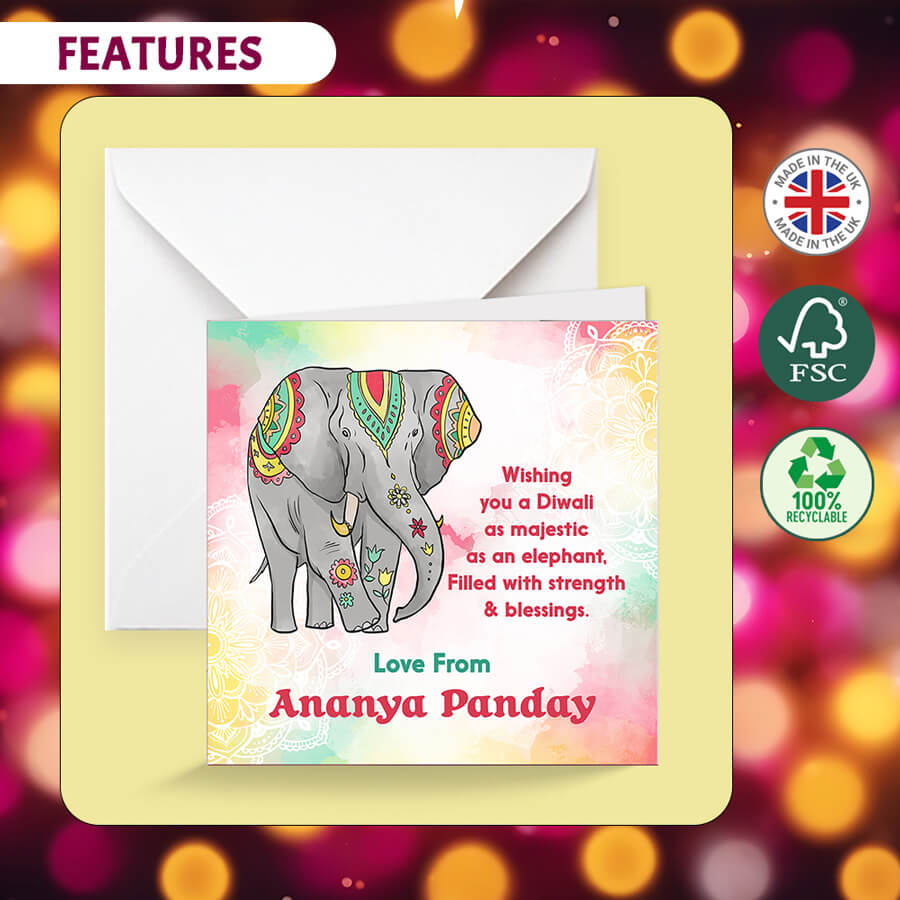 Personalised Diwali Festival of Lights Card