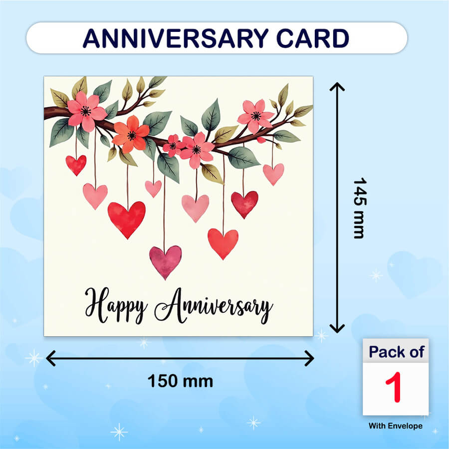 luxury anniversary greeting card for couples
