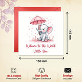 little one newborn card with envelope