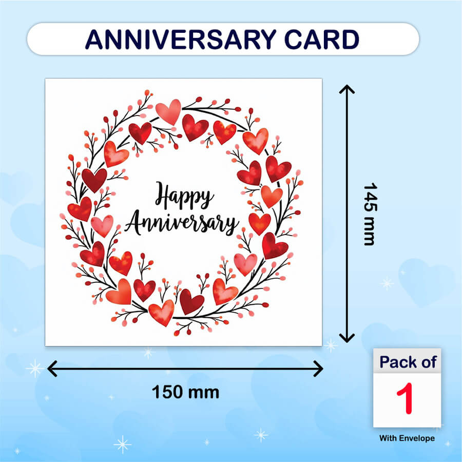romantic anniversary greeting card for couples