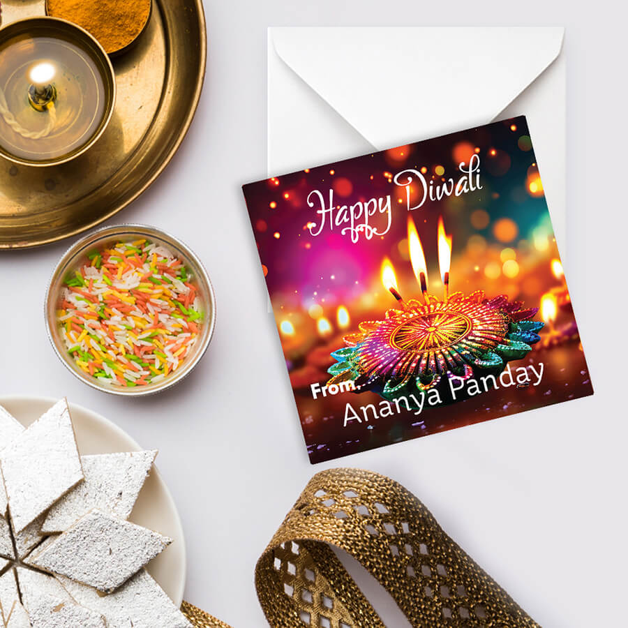 Personalised Diwali Festival of Lights Card