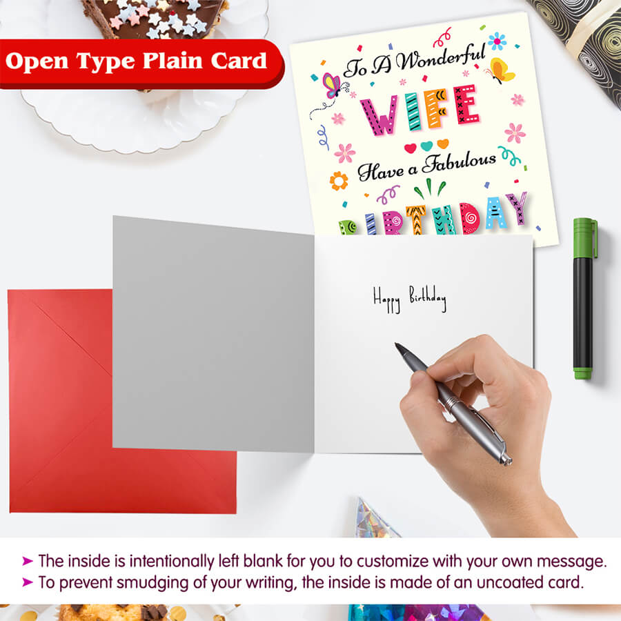 Colorful Text Birthday Greeting Card
