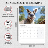 Funny Animal Selfies Calendar 2027 - 12 Months - A3