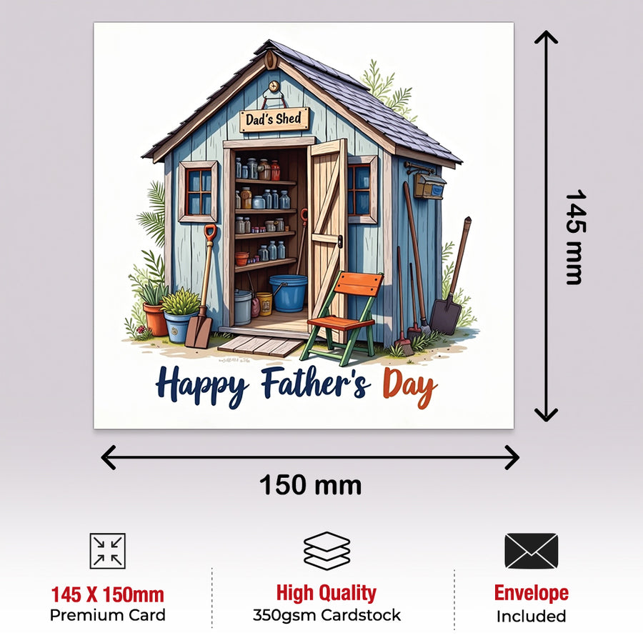 Dad shed greeting card