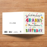 Colorful Text Birthday Greeting Card
