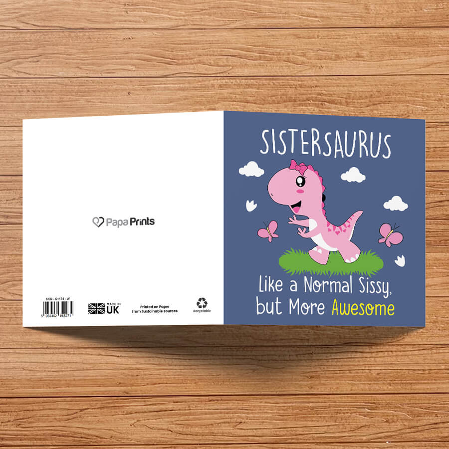 Cute Dinosaur Cards for Family