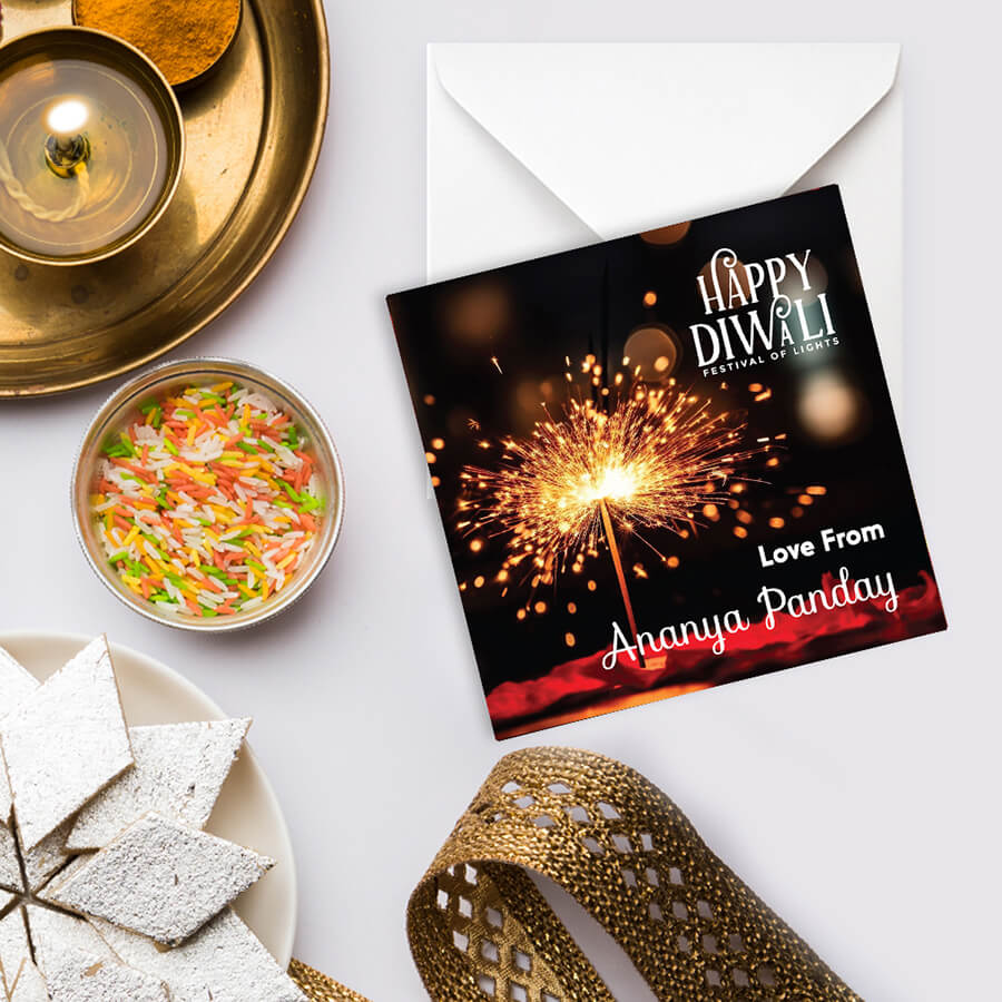 Personalised Diwali Festival of Lights Card