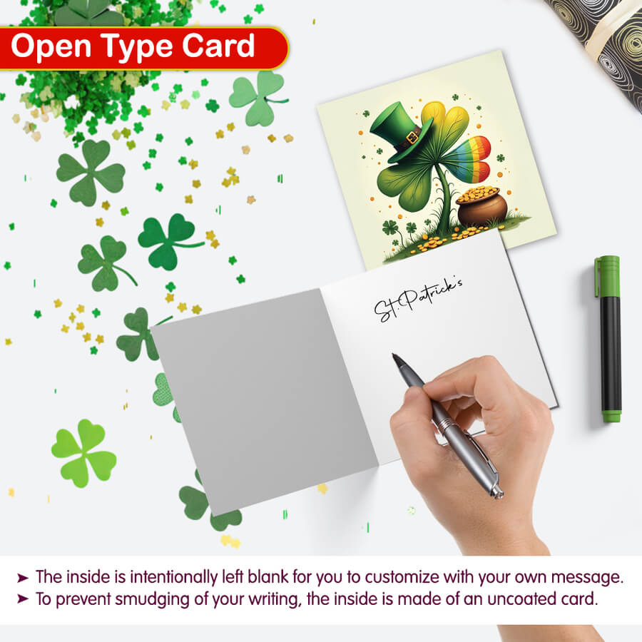 St Patrick’s Day cards with envelopes