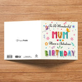 Colorful Text Birthday Greeting Card