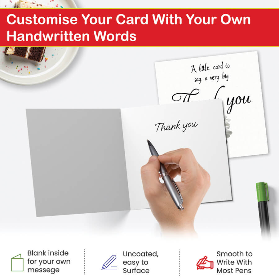 Thank you cards for men blank inside appreciation greeting card