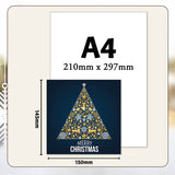 Collection of blue holiday cards