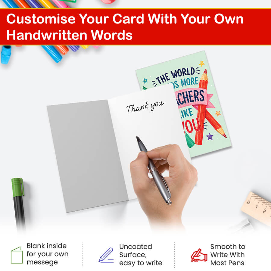 pack of thank you cards for teachers
