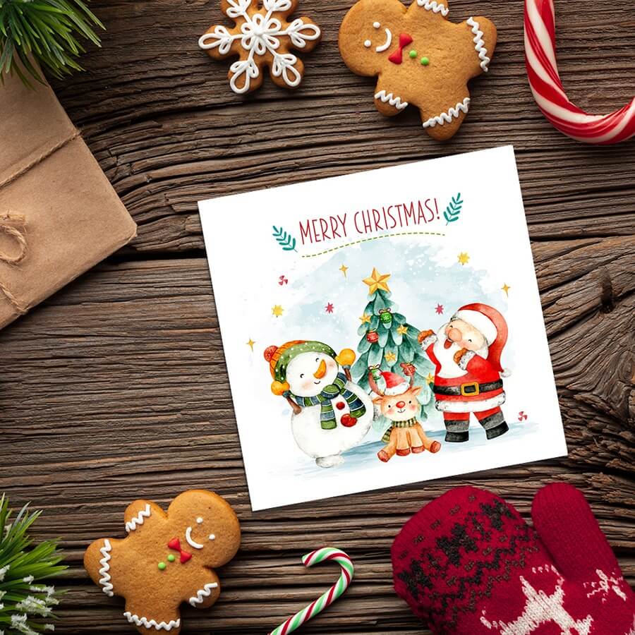 Christmas cards with envelopes