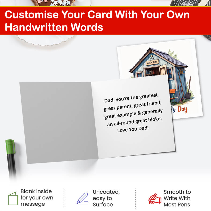 Personalised Father's Day Card - Shed