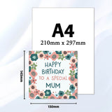 Floral Elegance for Mum's Birthday Greeting Card