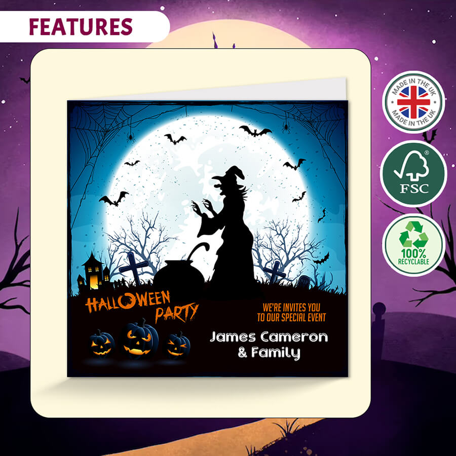 Personalised Halloween Greeting Card