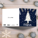 Durable blue Xmas cards