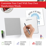 Welcome to the World Boy Card - Blue Rainbow