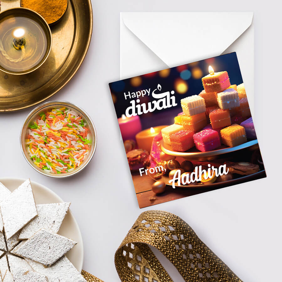 Personalised Diwali Festival of Lights Card