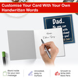 Funny dad Father’s Day card UK design FSC square card with personalised message space