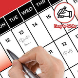 135GSM Premium A3 Red Year Planner for Wall