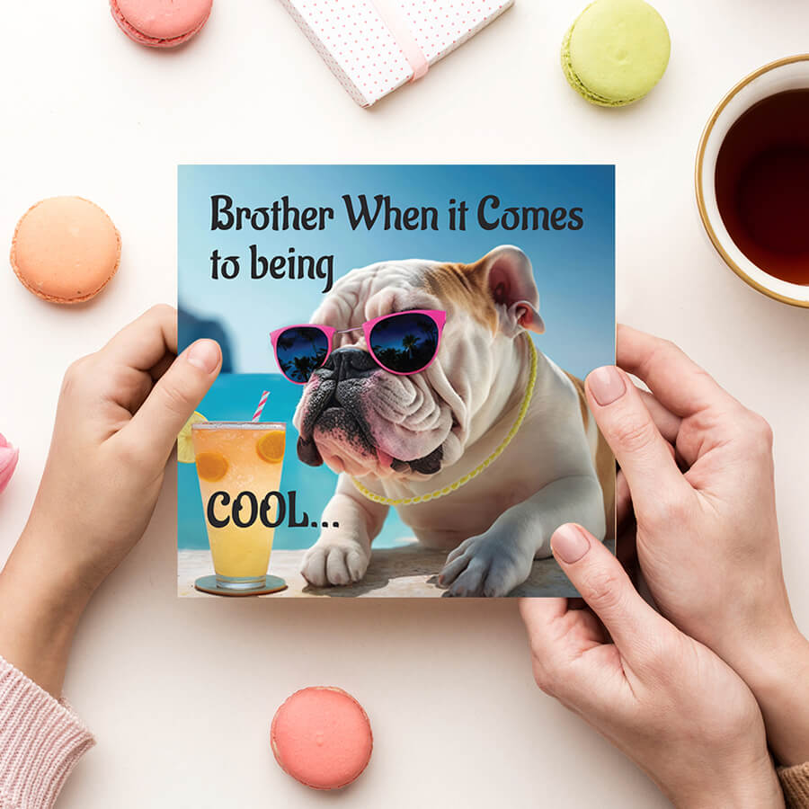 Stay Cool Bro With Funny Greeting Card