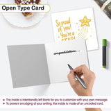 Congratulations card proud of you message star theme design