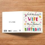 Colorful Text Birthday Greeting Card