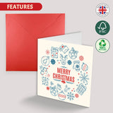 Retro holiday greeting cards