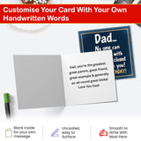 Eco friendly birthday card for father with funny quote design