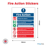 Fire Safety Signs For Exits Stickers