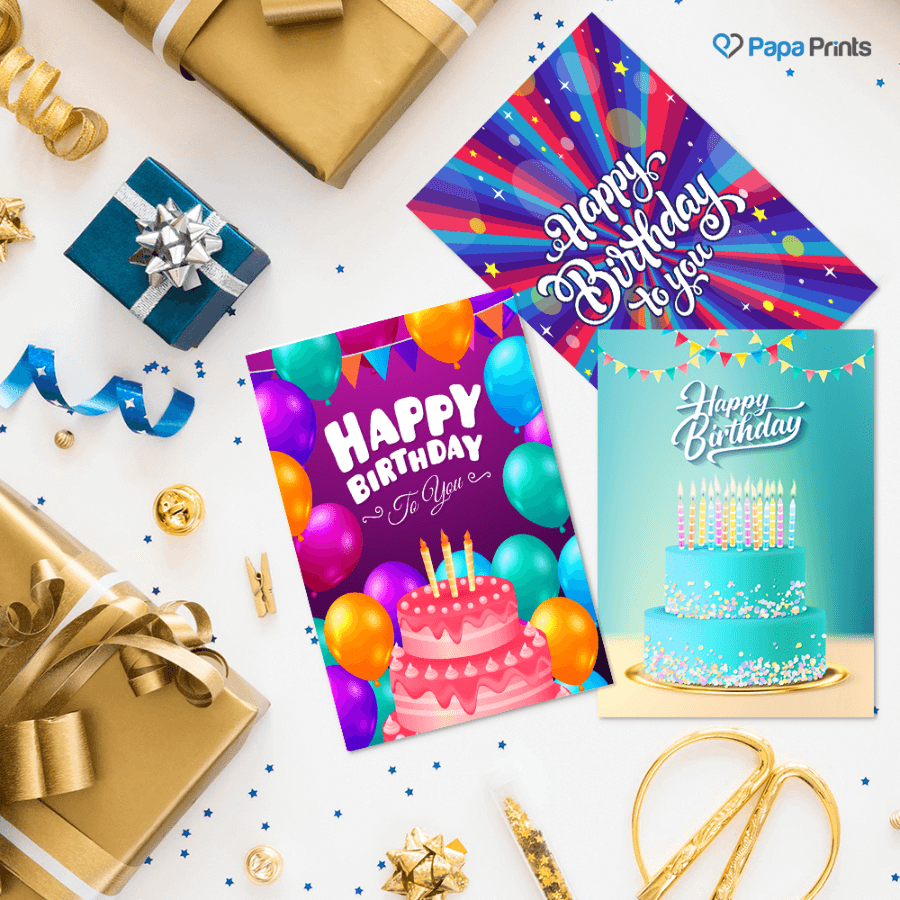 Vibrant A6 Birthday Cards - Pack of 12 & 24