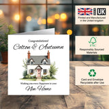 New Home Greeting Card Custom Name Design
