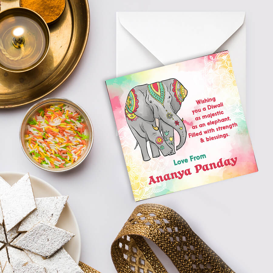Personalised Diwali Festival of Lights Card