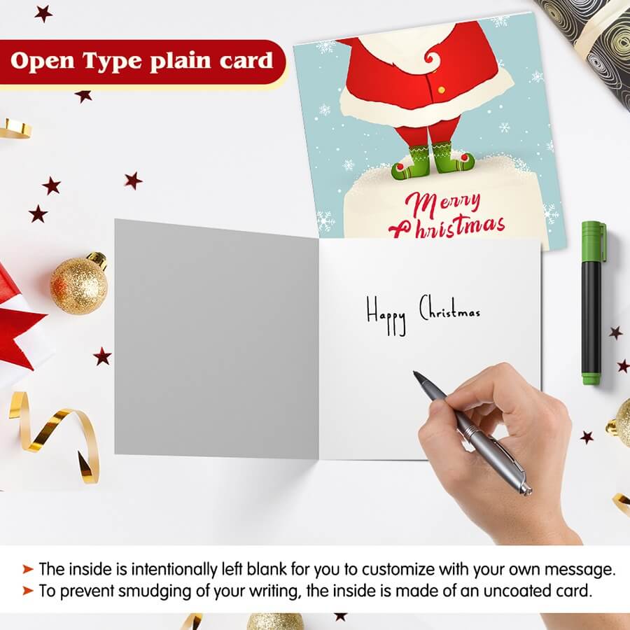 Christmas Cards - Pack Of 30 - Fun Santa