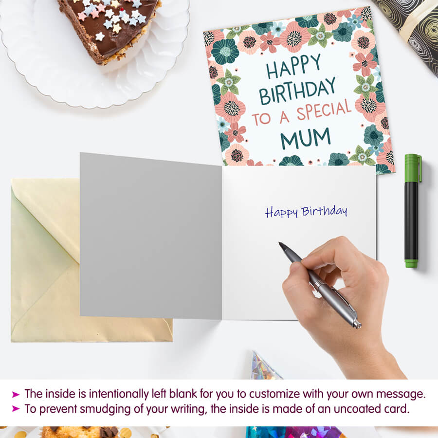 Floral Elegance for Mum's Birthday Greeting Card