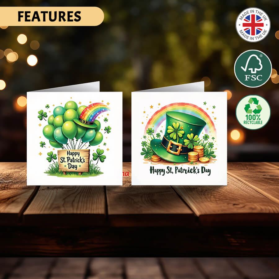 Blank St Patrick’s Day cards