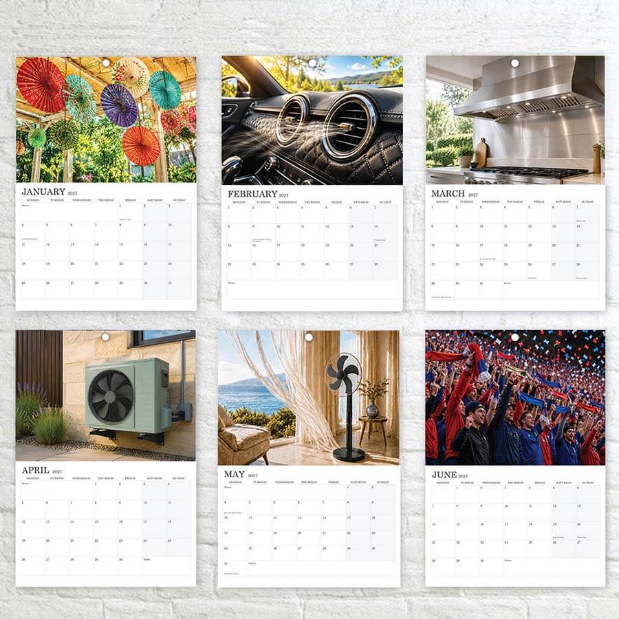 OnlyFans Wall Calendar 2027 A3 to A4 Folded Design