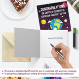 Earth Rotation Around The Sun Birthday Card