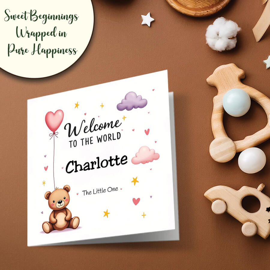 baby girl card for niece goddaughter granddaughter